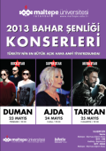 Maltepe Üniversitesi Bahar Şenliği - Tarkan Afişi
