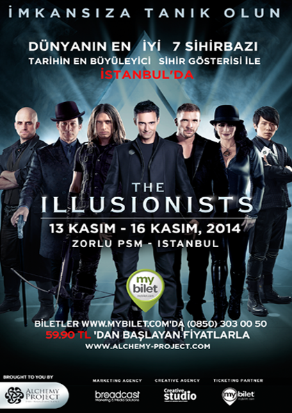 The Illusionists (Sihirbazlık Gösterisi) Etkinlik Afişi