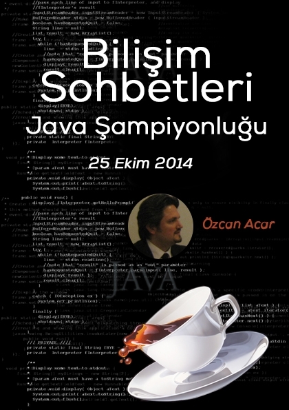 Bilişim Sohbetleri: Java Şampiyonluğu Etkinlik Afişi
