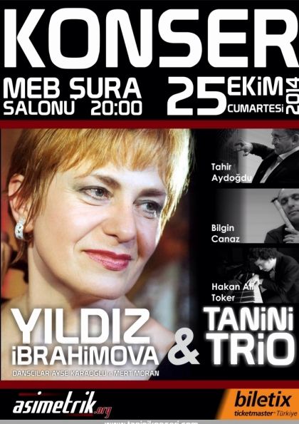 Yıldız İbrahimova - Tanini Trio Konseri Etkinlik Afişi