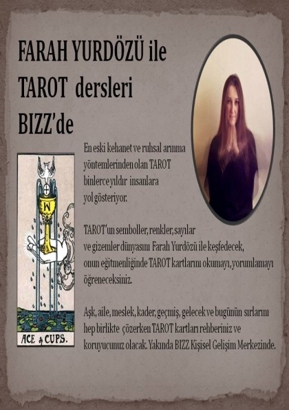 Farah Yurdözü ile Uygulamalı Tarot Dersleri Etkinlik Afişi