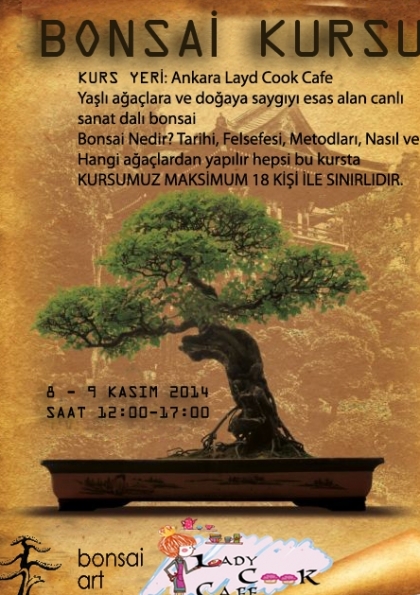 Ankara'da Uygulamalı Bonsai Yapım Kursu Etkinlik Afişi