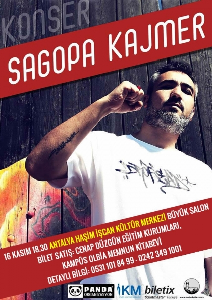 Sagopa Kajmer Antalya Konseri Etkinlik Afişi