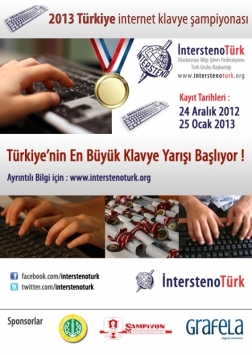 2013 Türkiye İnternet Klavye Şampiyonası Etkinlik Afişi