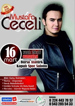 Mustafa Ceceli Bursa Konserleri Etkinlik Afişi