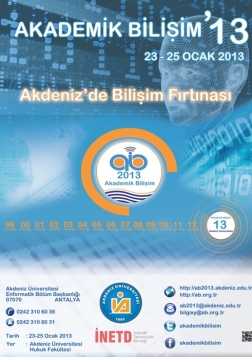 Akademik Bilişim 2013: Akdeniz'de Bilişim Fırtınası Etkinlik Afişi