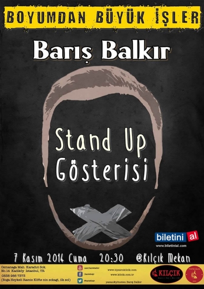 Barış Balkır Stand Up Gösterisi Etkinlik Afişi