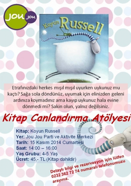 Koyun Russell - Kitap Canlandırma Atölyesi Etkinlik Afişi