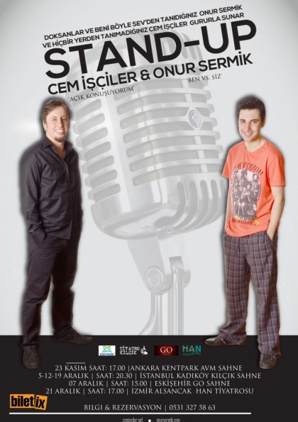 Cem İşçiler & Onur Sermik Stand Up Gösterisi Etkinlik Afişi