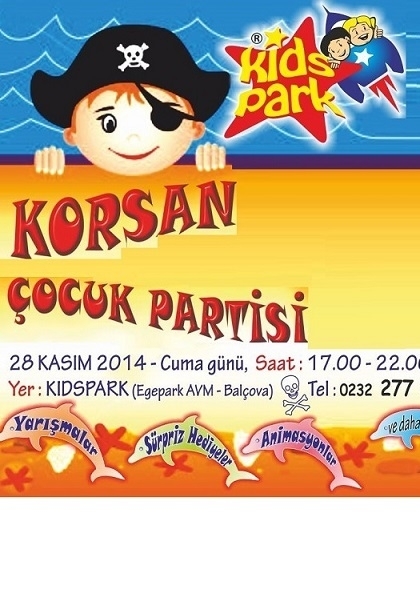 Korsanlar Kidspark'ta Buluşuyor Etkinlik Afişi