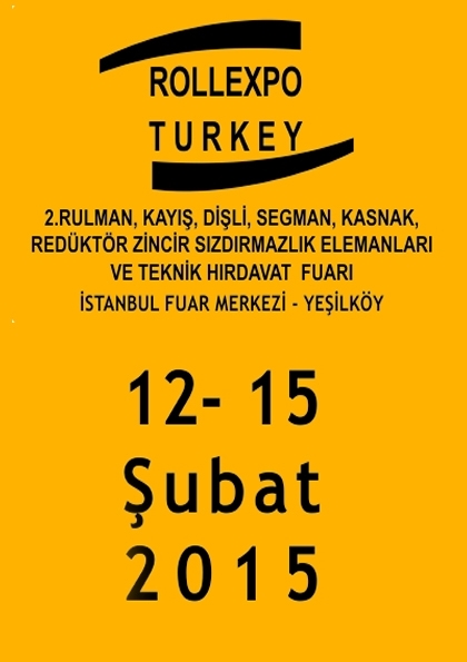 2.Rulman, Kayış, Dişli, Redüktör, Segman, Kasnak, Zincir, Sızdırmazlık Elem. ve Teknik Hırdavat Fuarı Etkinlik Afişi