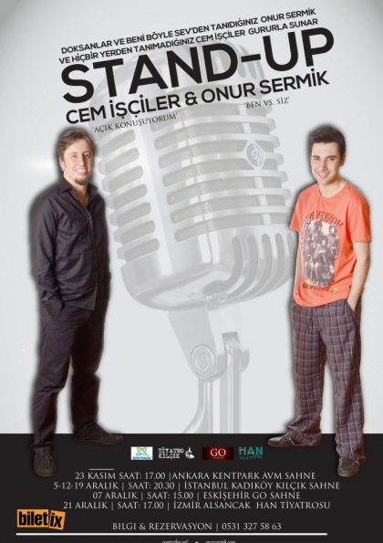 Cem İşçiler&Onur Sermik Stand Up Gösterisi Etkinlik Afişi