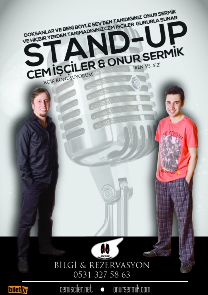 Cem İşçiler-Onur Sermik Stand Up Gösterisi Etkinlik Afişi