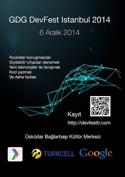 DevFest 2014 İstanbul Etkinlik Afişi