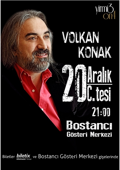 Volkan Konak Konseri Etkinlik Afişi