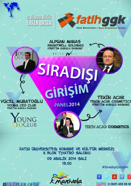 Sıradışı Girişim / PANEL 2014 Etkinlik Afişi