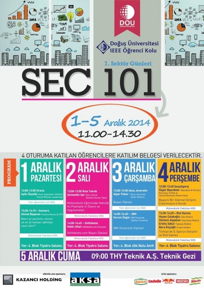 SEC 101 Etkinlik Afişi