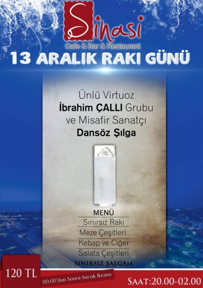 Dünya Rakı Günü Adana Özel Gecesi Etkinlik Afişi