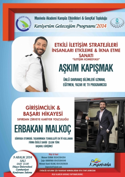 Kariyerim Geleceğim Programı 2014 Etkinlik Afişi