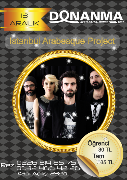 İstanbul Arabesque Project Konseri Etkinlik Afişi