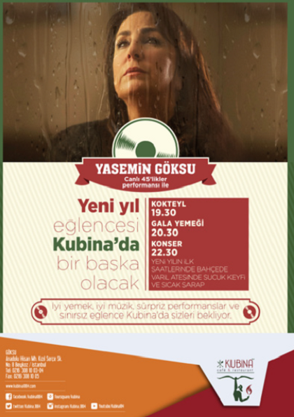 Yasemin Göksu Yeni Yıl Konseri Etkinlik Afişi