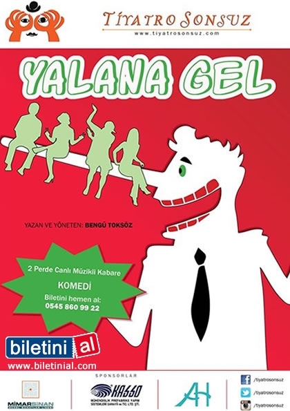 Yalana Gel Tiyatro Oyunu Etkinlik Afişi