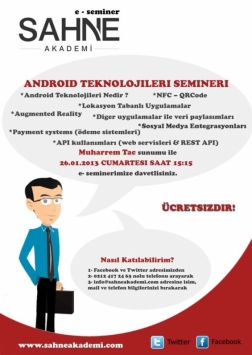 Android Teknolojileri Webineri Etkinlik Afişi