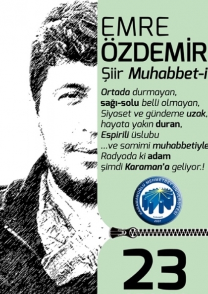 Emre Özdemir'li Şiir Muhabbet-i Etkinlik Afişi