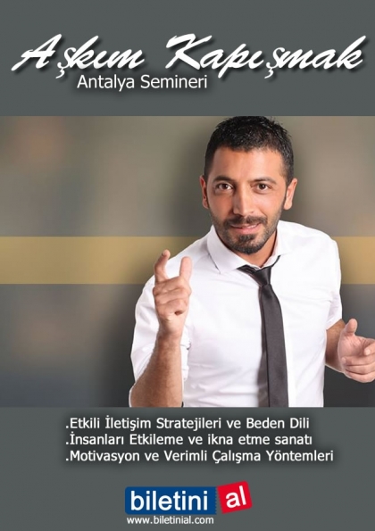 Aşkım Kapışmak - 3 Eğitim / 3 Sertifika Etkinlik Afişi