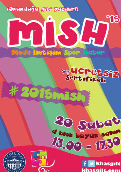 MİSH 2015 (Moda, İletişim, Spor, Haber) Etkinlik Afişi