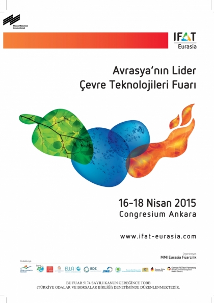 IFAT Eurasia 2015, Çevre Teknolojileri İhtisas Fuarı Etkinlik Afişi