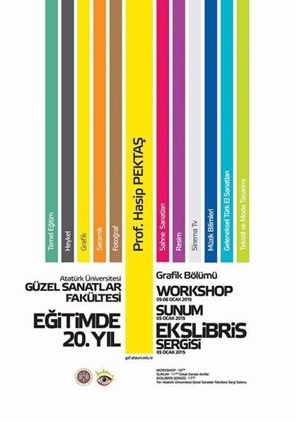 Ekslibris Konferans, Çalıştay ve Sergisi Etkinlik Afişi