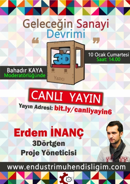 Geleceğin Sanayi Devrimi - 3D Yazıcılar Etkinlik Afişi