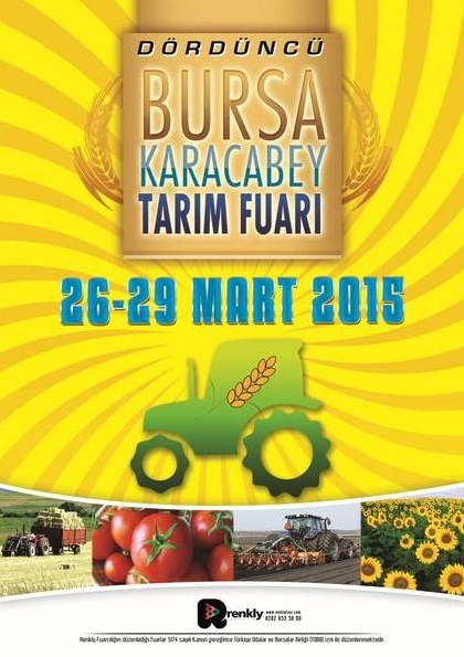 4. Bursa Karacabey Tarım ve Hayvancılık Fuarı Etkinlik Afişi