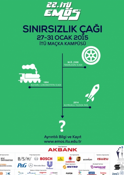 22. İTÜ EMÖS "Sınırsızlık Çağı" Etkinlik Afişi