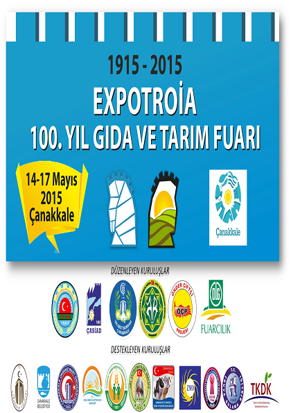 EXPOTROIA 100.Yıl Tarım Fuarı Etkinlik Afişi