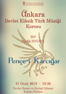Ankara Devlet Klasik Türk Müziği Korosu Konseri Etkinlik Afişi