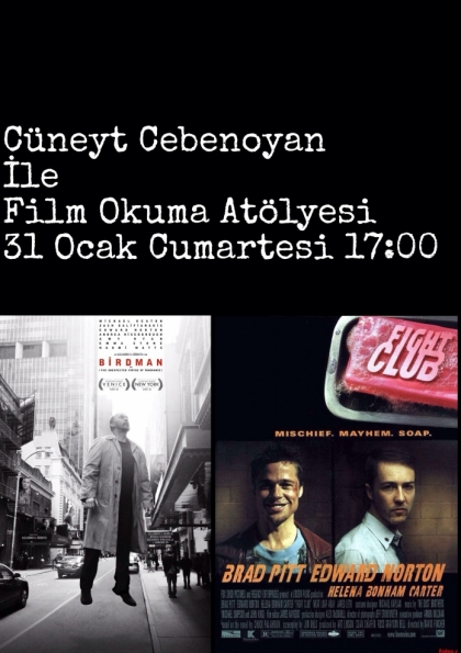 Cüneyt Cebenoyan İle Film Okuma Atölyesi Etkinlik Afişi