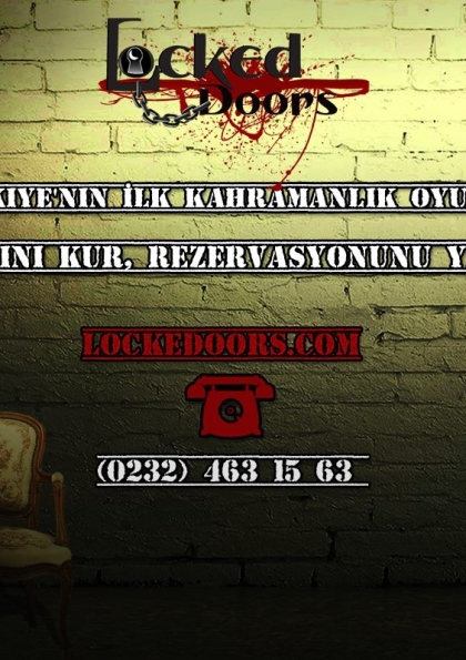Lockedoors- İzmir'in İlk Kahramanlık Temalı Evden Kaçış Oyunu!!! Etkinlik Afişi
