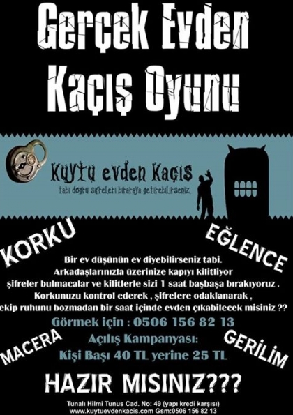 Ankara Kuytu Evden Kaçış Etkinlik Afişi