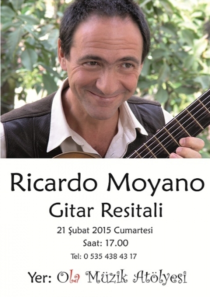 Ricardo Moyano Gitar Resitali Etkinlik Afişi