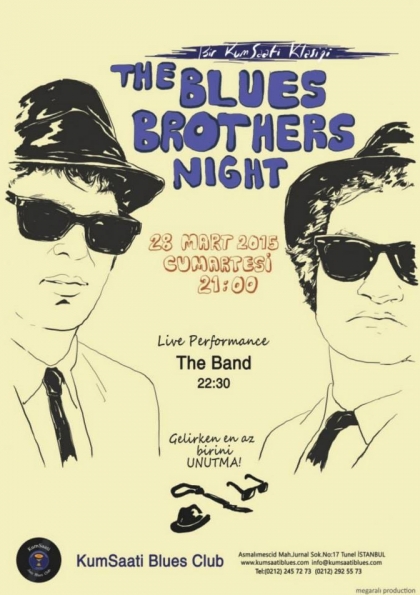 Blues Brothers Gecesi Etkinlik Afişi