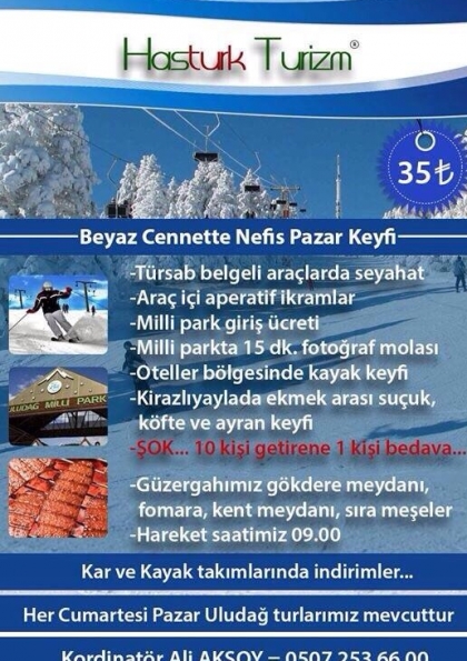Beyaz Cennet Uludağ'da Nefis Pazar Keyfi Etkinlik Afişi