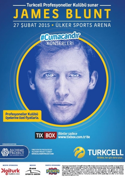 James Blunt - Live in Concert Etkinlik Afişi