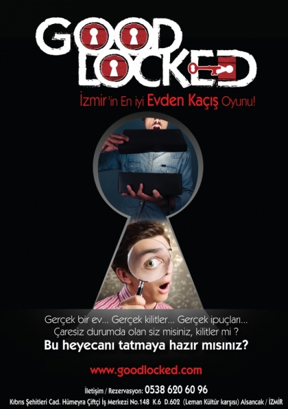 GoodLockeD  İzmir Evden Kaçış Oyunu Etkinlik Afişi