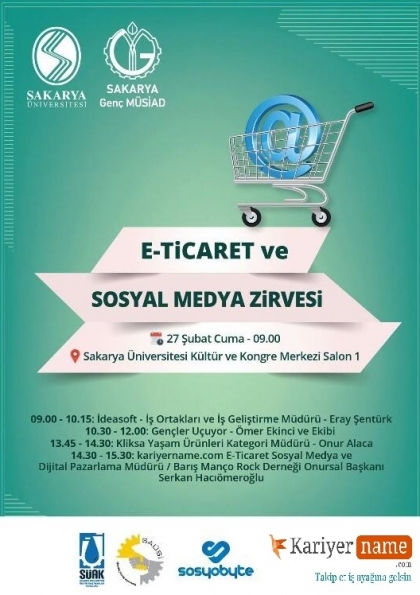 E-Ticaret ve Sosyal Medya Zirvesi Etkinlik Afişi