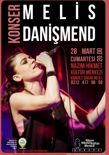 Melis Danişmend Ankara Konseri Etkinlik Afişi