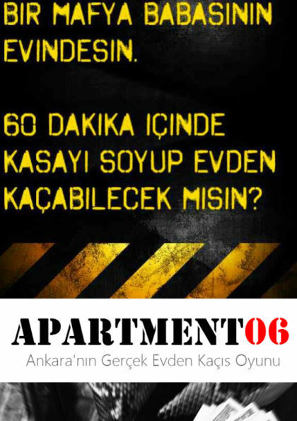APARTMENT06 Ankara Gerçek Evden Kaçış Oyunu Etkinlik Afişi