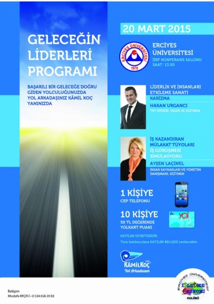 Geleceğin Liderleri Programı (Kayseri) Etkinlik Afişi