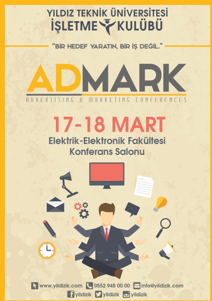 AdMark'15 (Advertising & Marketing Conferences) Etkinlik Afişi